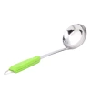 New colorful handle soup spoons, creative spoons, plastic and metal solid-colored spoons, small soup spoons wholesale supply Application Scenario